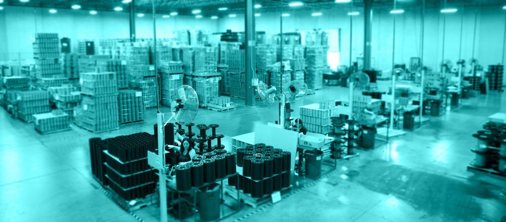 Reel Options Inside Warehouse